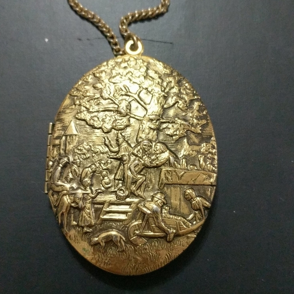 Revlon Jewelry - Vintage Revlon Solid Perfume Locket Intimate Heirloom